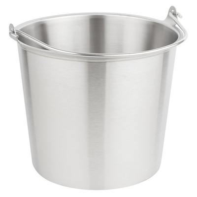 Vollrath 58160 14-3/4 qt Tapered Stainless Pail