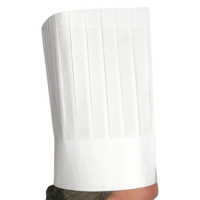 Winco DCH-12 12" Disposable Chef's Hat  ( 10 pieces per Bag)