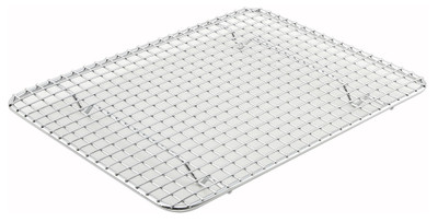 Winco PGW-810 1/2 Size Chrome Plated Wire Pan Grate