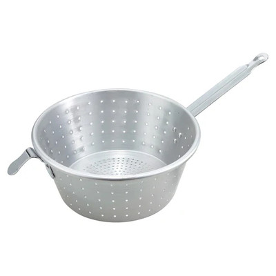 Winco ASS-10 10" Aluminum Spaghetti Strainer