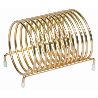 Winco CS-3 3" Brass Plated Check Caddy