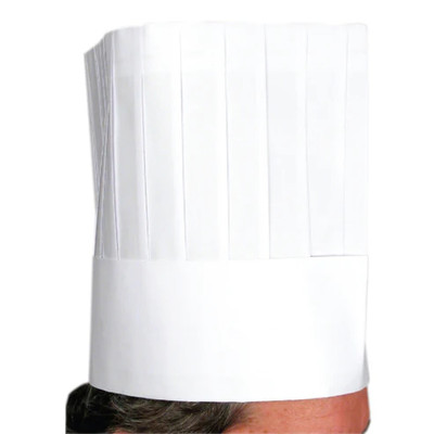 Winco DCH-9 9" Disposable Chef's Hat (10 Pieces Per Bag)