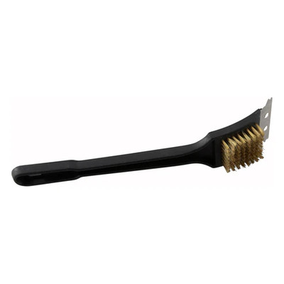 Winco BR-12 12" Brass Wire Bristles Grill/BBQ Brush