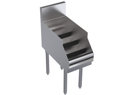 Krowne KR24-12RD 12"W x 24"D Underbar Liquor Bottle Display Unit