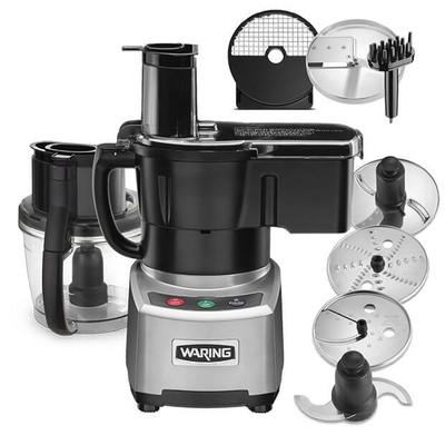 Waring WFP16SCD Combination Continuous-Feed/Batch Bowl Processor 4 Qt Batch Bowl - 2 HP