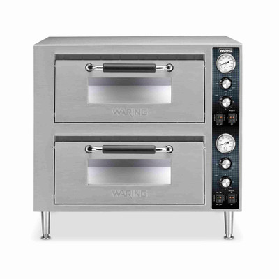 Waring WPO750 Double-Deck Pizza Oven Electric Countertop 27"W x 28"D x 25"H