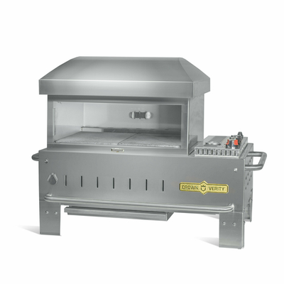 Crown Verity CV-PZ-24-TT Table Top Series OutDoor Double-Deck Pizza Oven Natural Gas - 60,000 BTU