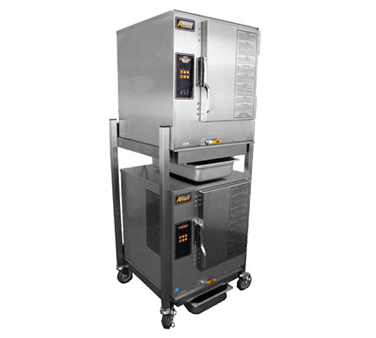 AccuTemp N61201D060 DBL-NG 6 Pans Natural Gas Convection Streamers Two Connectionless Evolution Boilerless - 60,000 BTU