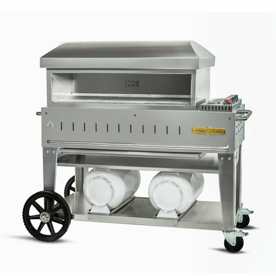 Crown Verity CV-PZ-36-CB Natural Gas Club Series Triple-Deck Pizza Oven - 42,500 BTU