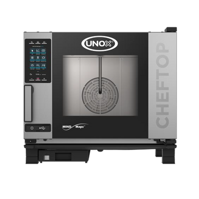 Unox XAVC-0511-GPL 5 Hotel Size Pan Left-to-Right Door Opening Gas ChefTop MIND.Maps Plus Combi Oven - 51,000 BTU