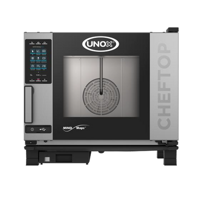 Unox XAVC-0511-GPL 5 Hotel Size Pan Left-to-Right Door Opening Gas ChefTop MIND.Maps Plus Combi Oven - 51,000 BTU