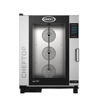 Unox XAVC-10FS-HPR 20 Hotel Size Pan Right-to-Left Door Opening Electric ChefTop MIND.Maps Plus Combi Oven - 440-480 Volts