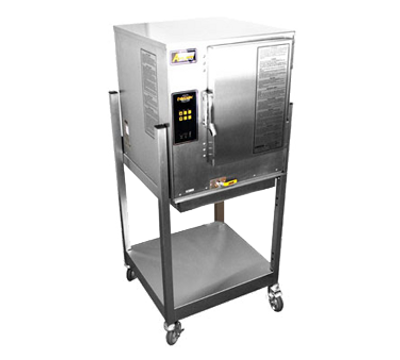 AccuTemp N61201E060 SGL-NG 6 Pans Natural Gas Convection Steamer Connected Evolution Boilerless - 60,000 BTU