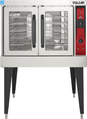 Vulcan VC6GC-LP 40" W Stainless Steel Liquid Propane Single-Deck Convection Oven - 50,000 BTU