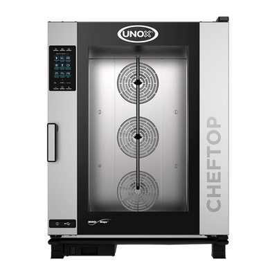 Unox XAVC-10FS-GPL-NG 20 Hotel Size Pan Left-to-Right Door Opening Natural Gas ChefTop MIND.Maps Plus Combi Oven - 112,600 BTU