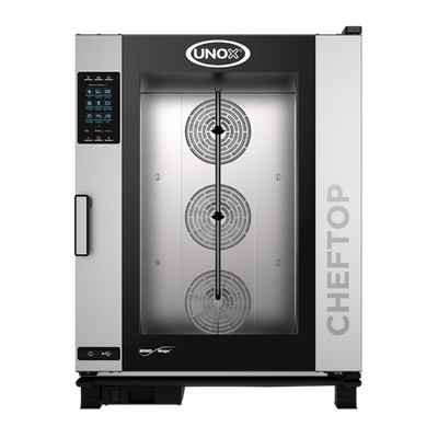 Unox XAVC-10FS-GPL-NG 20 Hotel Size Pan Left-to-Right Door Opening Natural Gas ChefTop MIND.Maps Plus Combi Oven - 112,600 BTU