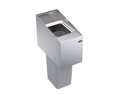 Krowne KR24-T12 12" Royal Series Stainless Steel Underbar Trash Station
