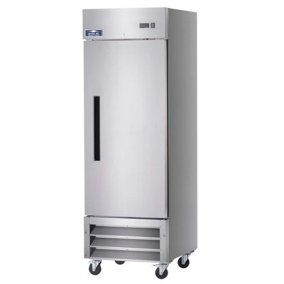 Arctic Air AR23 26.75&quot; W Aluminum Interior One-Section Solid Door Reach-In Refrigerator