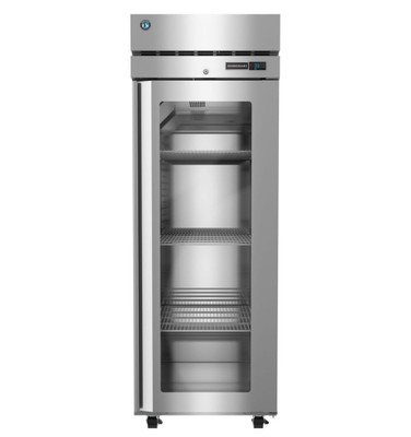Hoshizaki R1A-FGE Steelheart Series 27.5" W Stainless Steel One-Section 1 Full Height Hinged Glass Door Reach-In Refrigerator - 115 Volts
