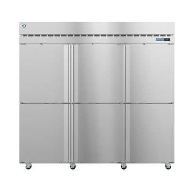 Hoshizaki R3A-HS 82.5" W Three-Section Solid Door Reach-In Steelheart Series Refrigerator