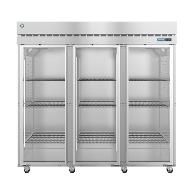Hoshizaki R3A-FG 82.5" W Three-Section Glass Door Reach-In Steelheart Series Refrigerator