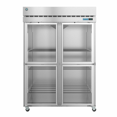 Hoshizaki R2A-HG 55" W Two-Section Glass Door Reach-In Steelheart Series Refrigerator