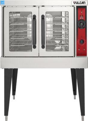 Vulcan VC6GD-LP 40" W Stainless Steel Liquid Propane Single-Deck Convection Oven - 50,000 BTU