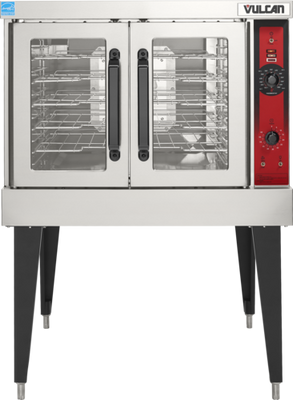 Vulcan VC6GD-LP 40" W Stainless Steel Liquid Propane Single-Deck Convection Oven - 50,000 BTU