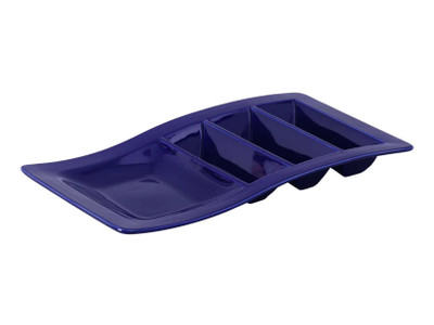 Tuxton GZC-800 14-5/8" x 8-5/8" x 1-5/8"H Taco Plate (6 Each Per Case)
