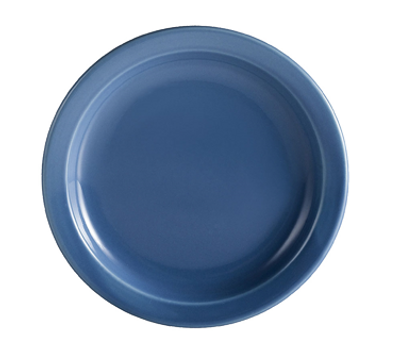 CAC China L-16NR-LBU 10.5" Dia. Light Blue Ceramic Round Las Vegas Plate (1 Dozen)