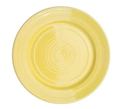 CAC China TG-16-SFL 10.5" Dia. Sunflower Porcelain Round Tango Plate (1 Dozen)