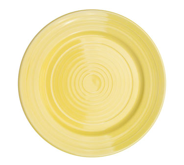 CAC China TG-16-SFL 10.5" Dia. Sunflower Porcelain Round Tango Plate (1 Dozen)