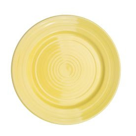 CAC China TG-16-SFL 10.5" Dia. Sunflower Porcelain Round Tango Plate (1 Dozen)