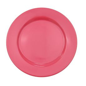 CAC China LV-8-R 9" Dia. Red Ceramic Round Las Vegas Plate (2 Dozen Per Case)