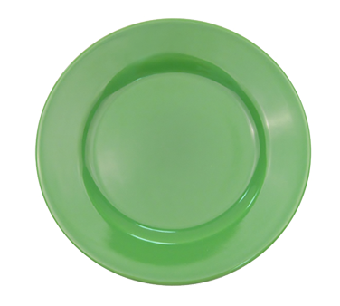 CAC China LV-8-G 9" Dia. Green Ceramic Round Las Vegas Plate (2 Dozen Per Case)