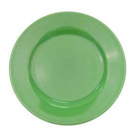 CAC China LV-8-G 9" Dia. Green Ceramic Round Las Vegas Plate (2 Dozen Per Case)