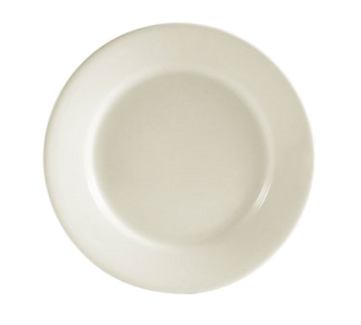 CAC China REC-6 6.5" Dia. American White Ceramic Round REC Plate (3 Dozen Per Case)
