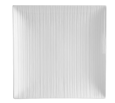 CAC China SUS-SQ16 Bone White Porcelain Square Sushi Signature Plate (1 Dozen)