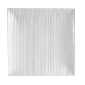 CAC China SUS-SQ16 Bone White Porcelain Square Sushi Signature Plate (1 Dozen)