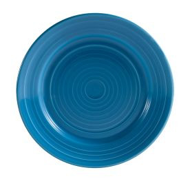 CAC China TG-6-PCK 6.5" Dia. Peacock Porcelain Round Tango Plate (3 Dozen Per Case)