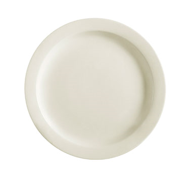 CAC China NRC-6 6.5" Dia. American White Ceramic Round NRC Plate (3 Dozen Per Case)