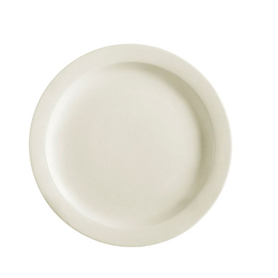 CAC China NRC-6 6.5" Dia. American White Ceramic Round NRC Plate (3 Dozen Per Case)