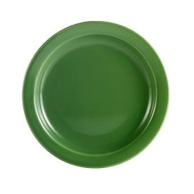 CAC China L-6NR-G 6.5" Dia. Green Ceramic Round Las Vegas Plate (3 Dozen Per Case)
