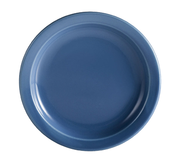 CAC China L-7NR-LBU 7.25" Dia. Light Blue Ceramic Round Las Vegas Plate (3 Dozen Per Case)