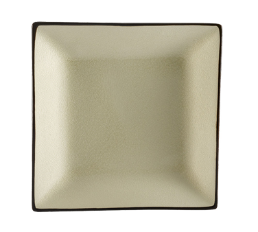 CAC China 6-S16-W Creamy White Ceramic Square Japanese Style Plate (1 Dozen)