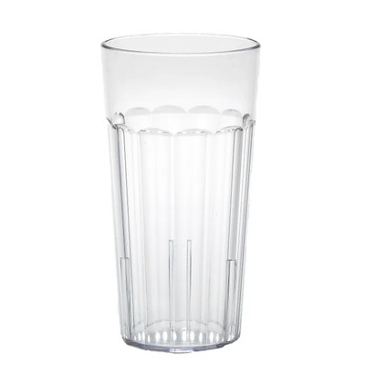 Cambro NT20152 22 oz. Clear Fluted Newport Tumbler - 36/Case