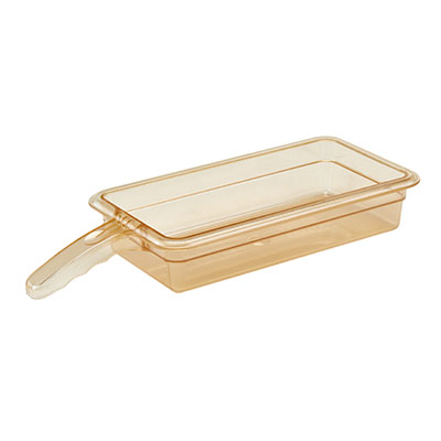 Cambro 32HP1H150 H-Pan 1/3 Size Amber High Heat Hot Food Pan 2-1/2&quot; Deep