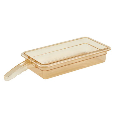 Cambro 32HP1H150 H-Pan 1/3 Size Amber High Heat Hot Food Pan 2-1/2" Deep