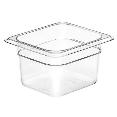 Cambro 64CW135 Camwear 1/6 Size Clear Food Pan 4" Deep