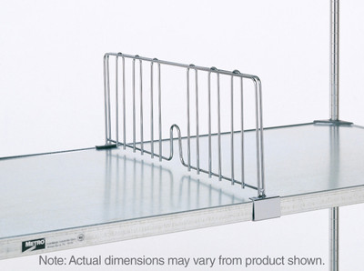 Metro DD24FC Super Erecta Shelf Divider 8" x 24" Chrome Plated Finish